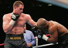 A McBride lefthook took out Tyson 