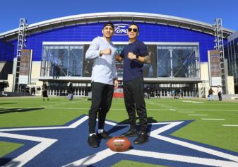 Oscar Valdez and Teofimo Lopez in Texas to promote fights Feb.2
