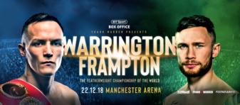 Warrington and Frampton close out the year in IBF, feathweight, UK title fight