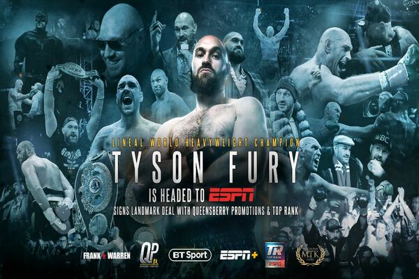 Heavyweight king Tyson Fury signs co-promotional deal with Top Rank, ESPN