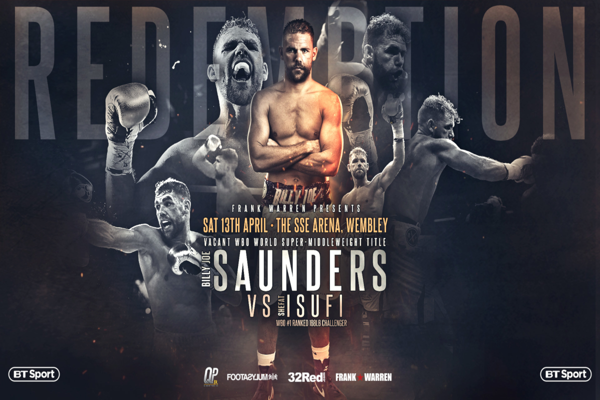 Billy Joe Saunders To Contest Vacant WBO Super Middleweight Title Against Shefat Isufi