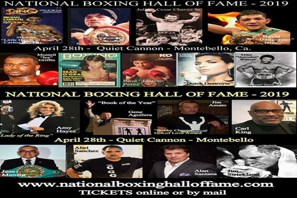 The 2019 National Boxing Hall of Fame inductees to be celebrated April 28th