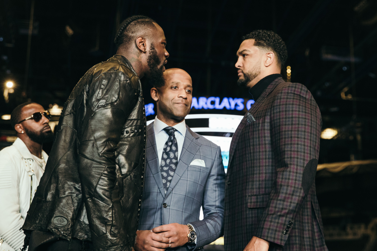 Deontay Wilder And Dominic Breazeale Come Face To Face In Brooklyn
