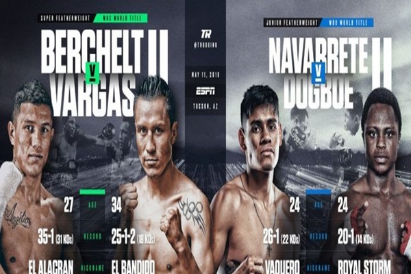 Take two for titles in Tucson: Miguel Berchelt-Francisco Vargas-Emanuel Navarrete-Issac Dogboe