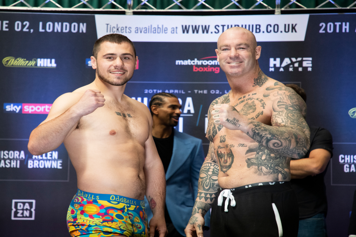 Lucas Browne And Dave Allen Weigh In Ahead Of Heavyweight Clash