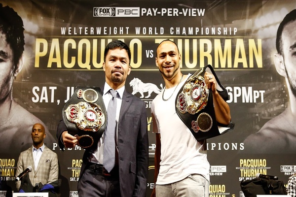 Manny Pacquiao and Keith Thurman talk big fight July 20, also Caleb Plant and Mike Lee