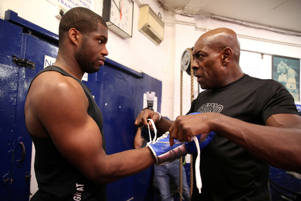 Frank Bruno takes Daniel Dubois on the pads - 'He punches like a mule'