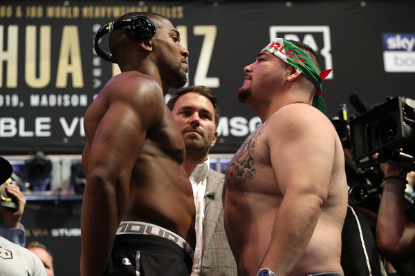 Anthony Joshua gives away 20lbs to Andy Ruiz Jr | Weights & Running Order