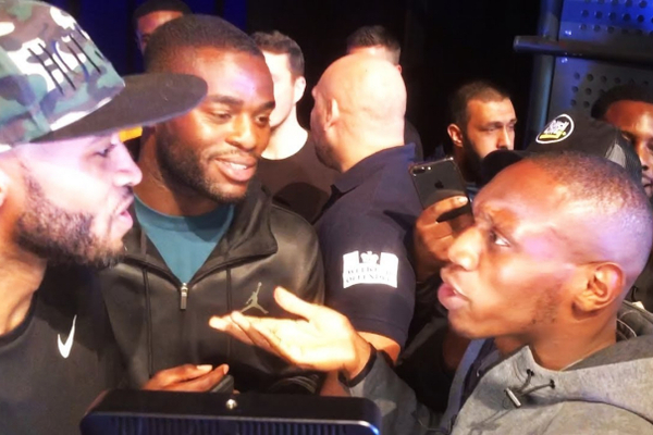 Joshua Buatsi confronted by Andre Sterling and team after fiery weigh-in (video)