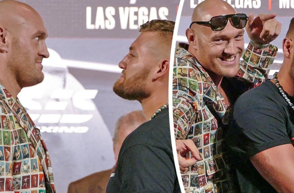 Tyson Fury vs Tom Schwarz enjoy Las Vegas love-in (video)