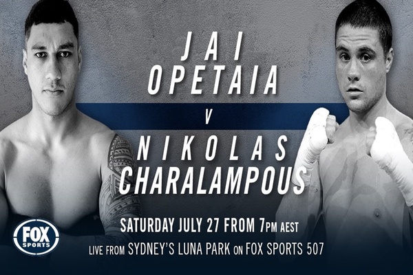 Rising crusierweight Jai Opetaia dominates Nikolas Charalampous for 18th consecutive victory, Daniel Lewis claims Aussie crown in third bout