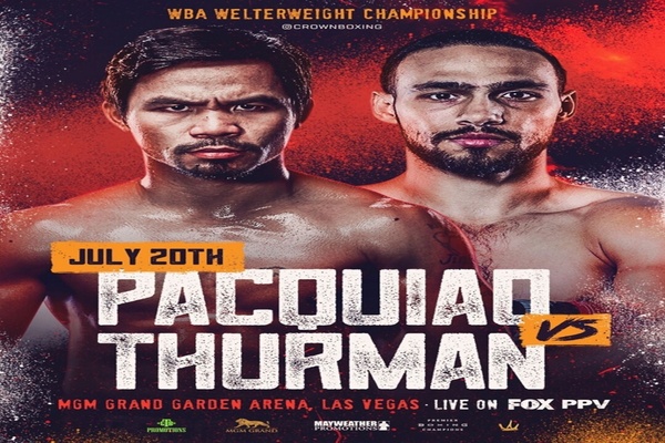 Manny Pacquiao vs Keith Thurman on ppv for UK TV