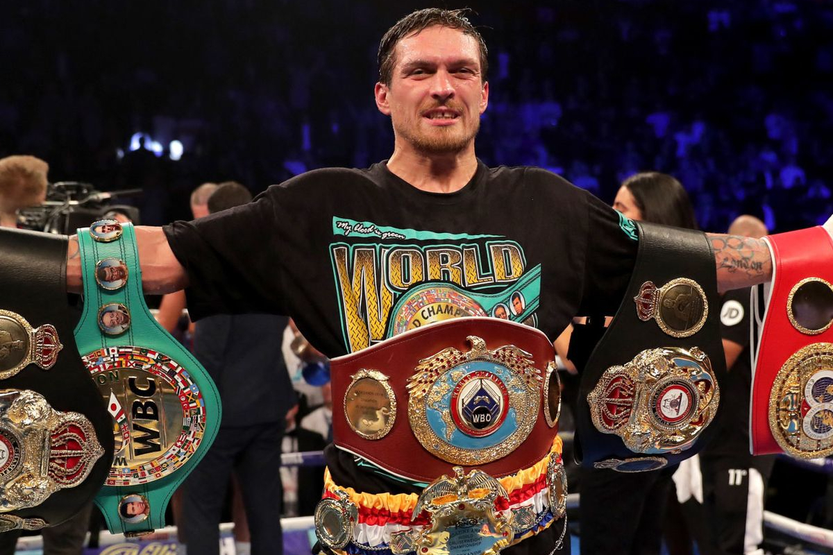 Oleksandr Usyk held all the major belts at cruiserweight