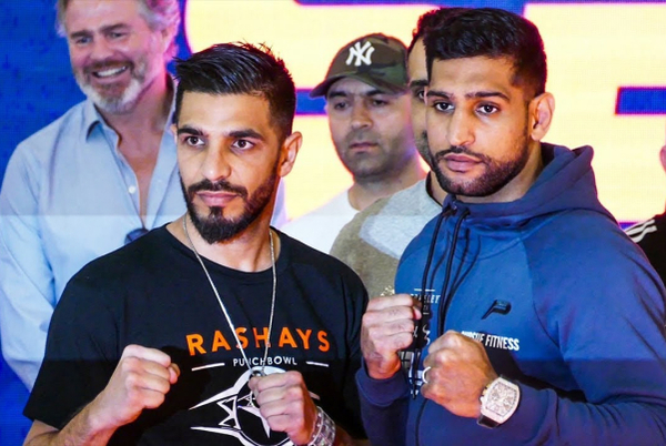 Amir Khan and Billy Dib arrive in Jeddah, greeted by Malignaggi and McCrory (video)