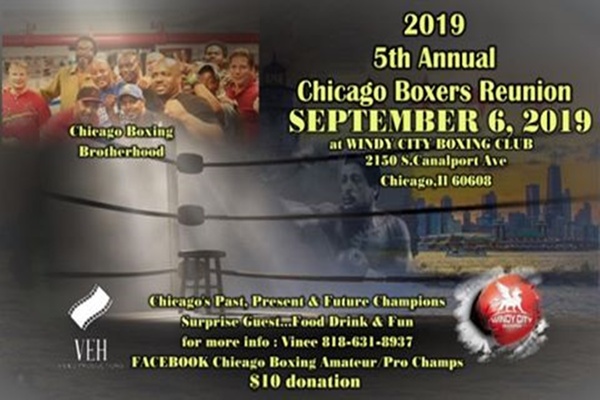 Fifth annual Chicago boxers reunion September 6