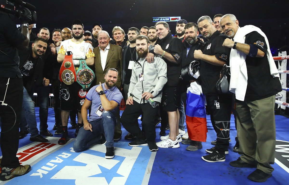 Beterbiev and team photo by Mikey Williams