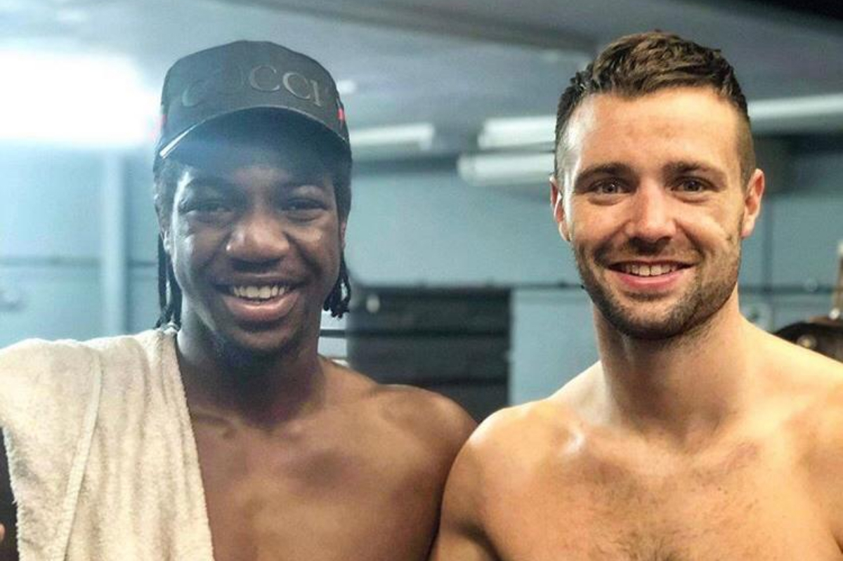 Josh Taylor (right) is one of many top fighters Riiddy has sparred
