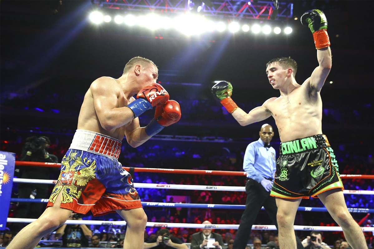 Mick Conlan (right) gets his first world title shot in March
