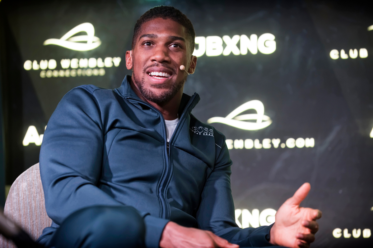 Anthony Joshua at a Club Wembley event