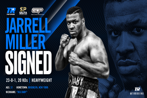 Jarrell Miller signs to fight under Top Rank banner