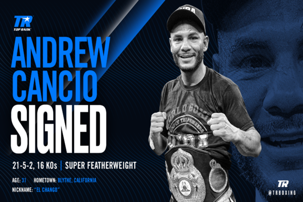 Former champion Andrew Cancio inks deal with Top Rank