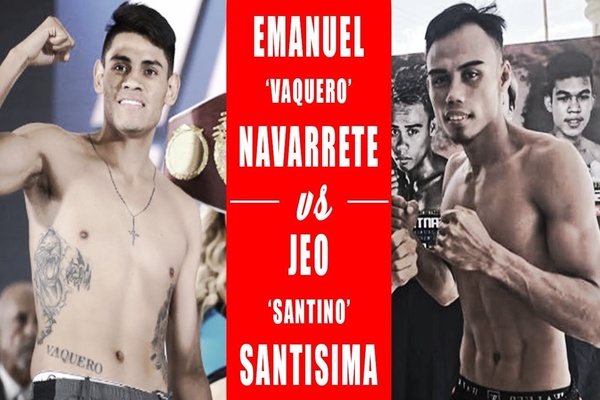 WBO super bantamweight champion Emanuel Navarrete stops Jeo Santisima