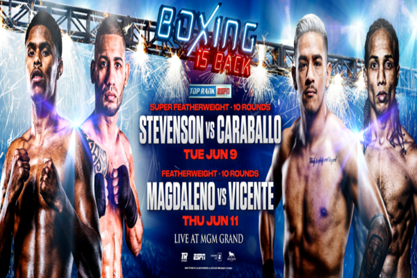 Boxing is back: June 9 and 11 from Las Vegas