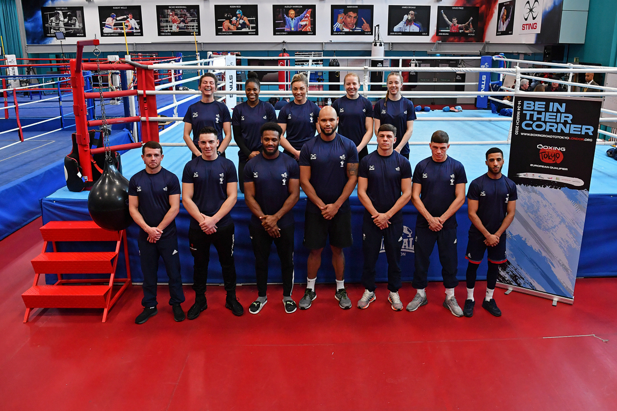 GB Boxing team for the European qualifier