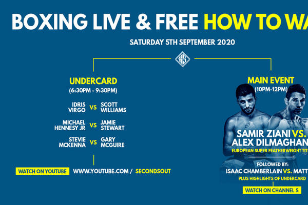Samir Ziani vs Alex Dilmaghani live stream of undercard only on Seconds Out