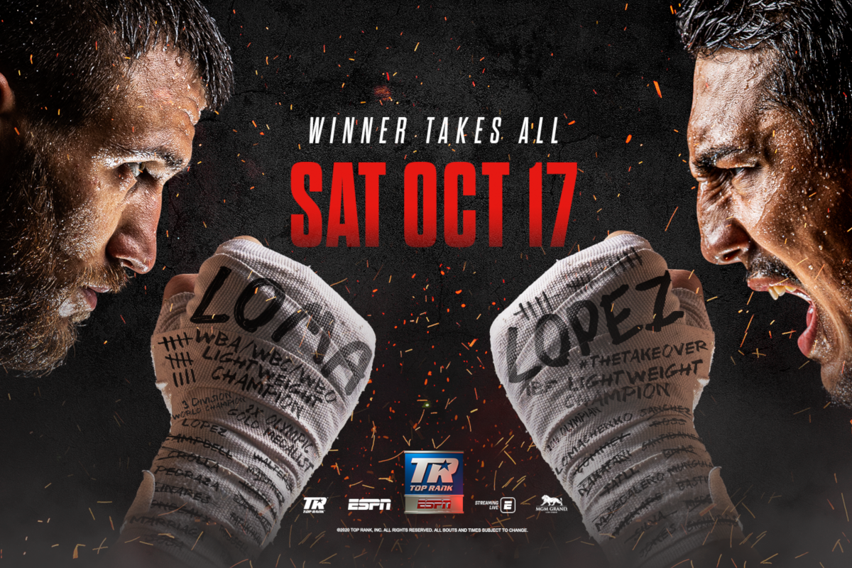 Vasyl Lomachenko vs Teofimo Lopez will be available in the UK