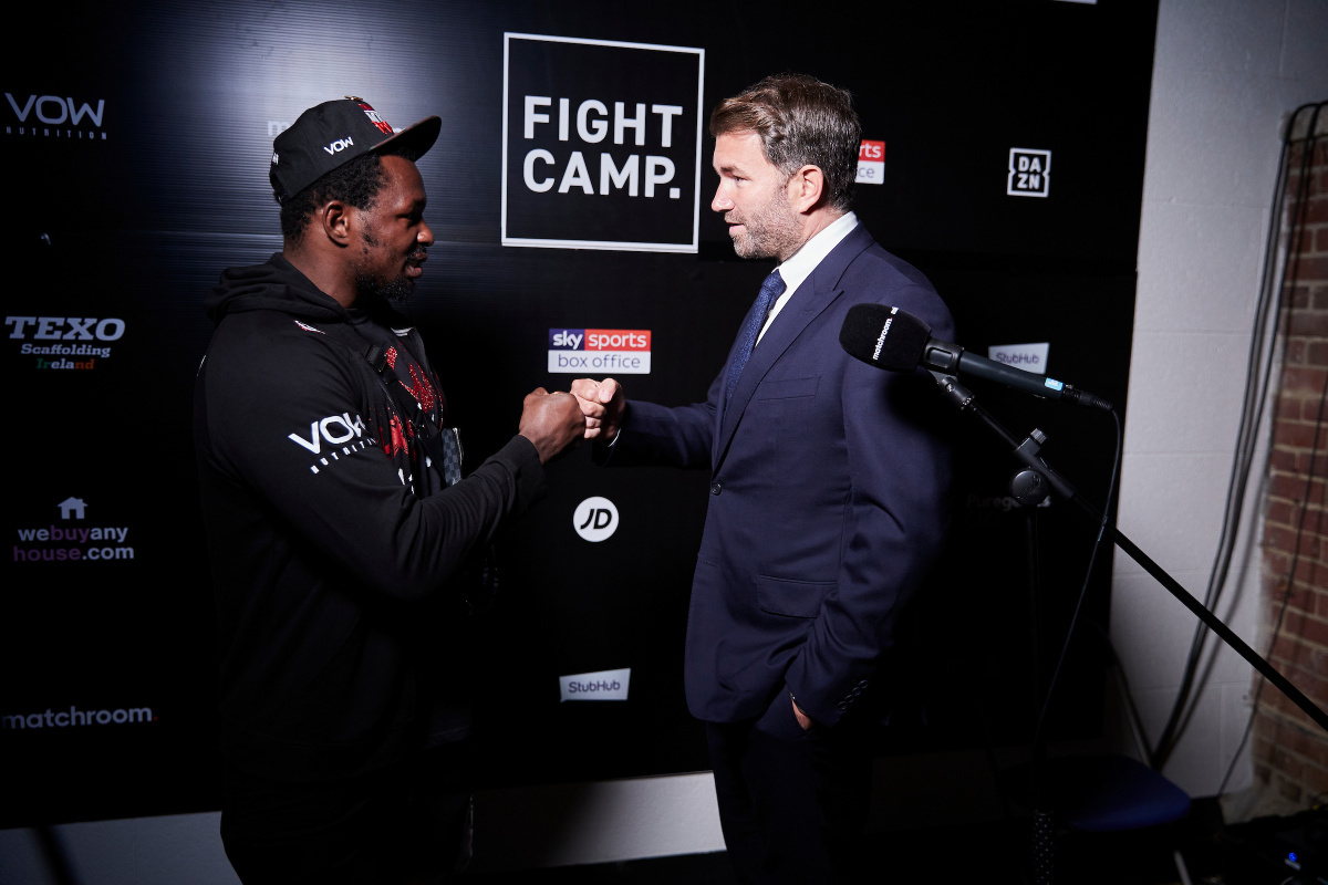 Dillian Whyte and Eddie Hearn