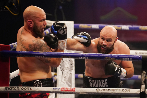 Alen Babic 'The Savage' rolls on, stopping Tom Little; early Wembley results