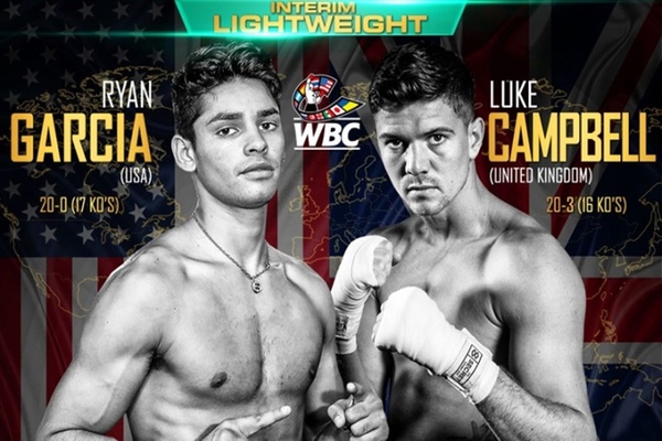 Ryan Garcia fights Luke Campbell January 2