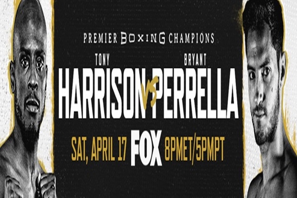 Tony Harrison fights Bryant Perrella April 17 in Los Angeles, CA