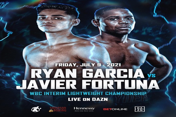 Ryan Garcia to fight Javier Fortuna July 9