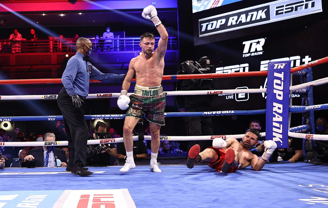 Josh Taylor unifies photo by Mikey Williams -Top Rank via Getty images