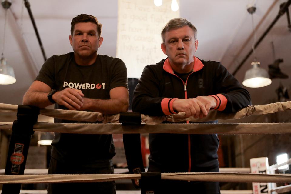 Teddy Atlas with podcast partner Ken Rideout