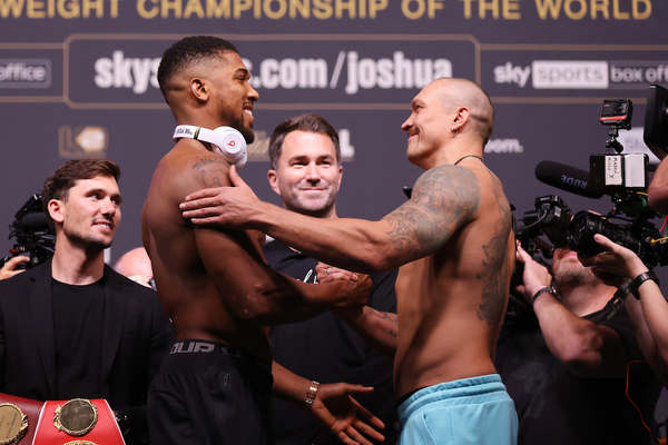 Anthony Joshua-Oleksandr Usyk weigh-in results