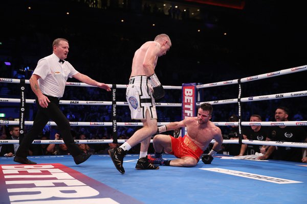 Liam Smith drops Anthony Fowler twice, wins Battle of Liverpool by stoppage