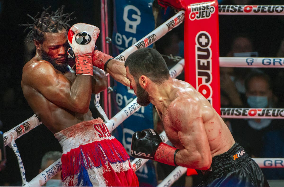 Artur-Beterbiev survives deep cut to knockout Marcus Browne