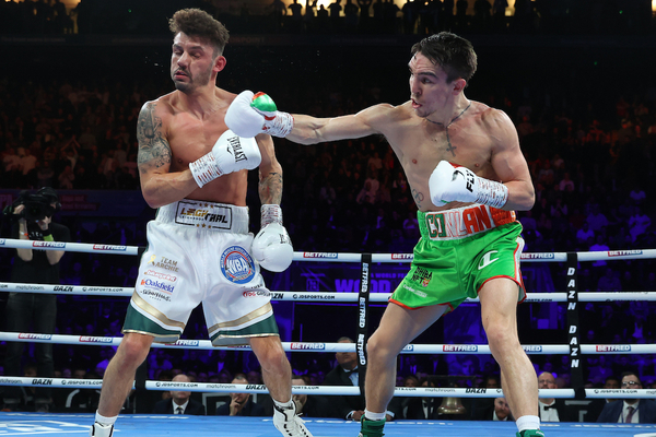 Leigh Wood gets off the deck to stop Michael Conlan in dramatic fashion