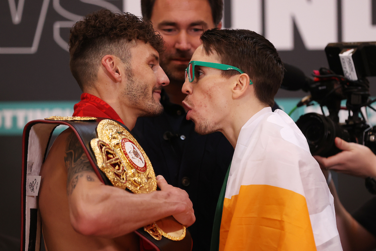 Leigh Wood vs Michael Conlan weigh-in (Mark Robinson/Matchroom)