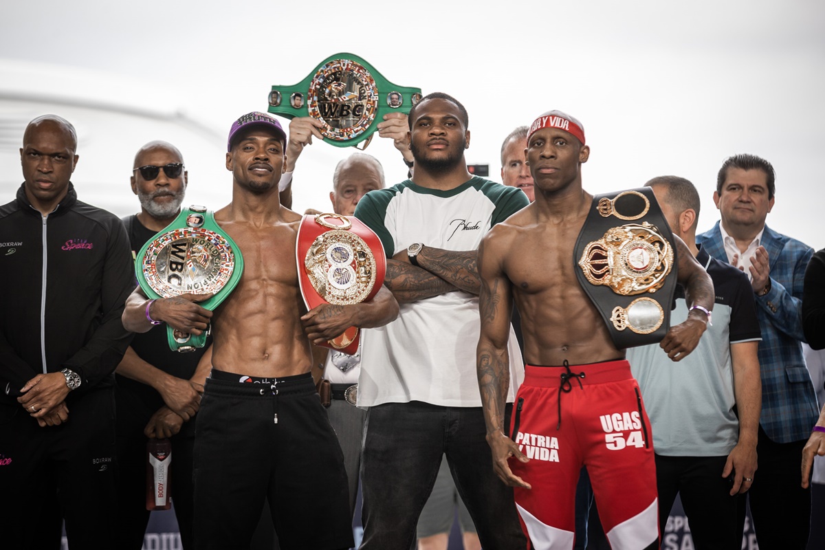 Ripped and ready: Errol Spence Jr. vs Yordenis Ugas welterweight unification weigh-in