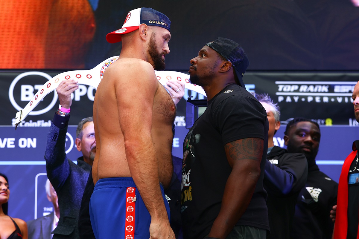 Tyson Fury vs Dillian Whyte weigh-in