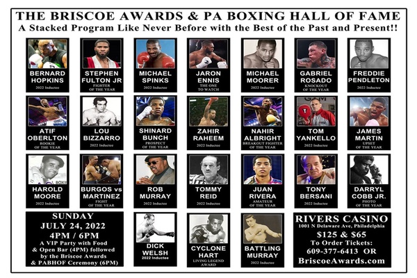 Pennsylvania Boxing Hall of Fame and Briscoe Awards Ceremony