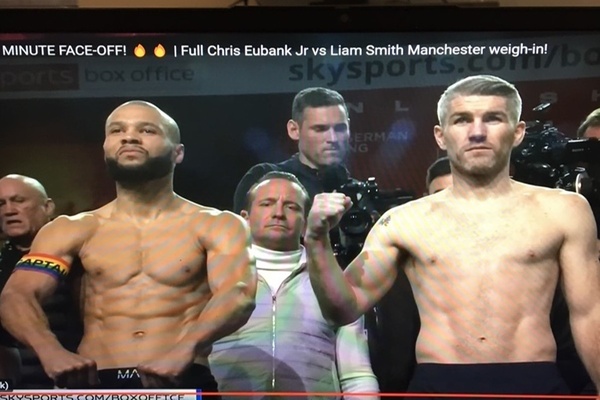 Sold out and ready to rock: Chris Eubank Jr. vs. Liam Smith make weight