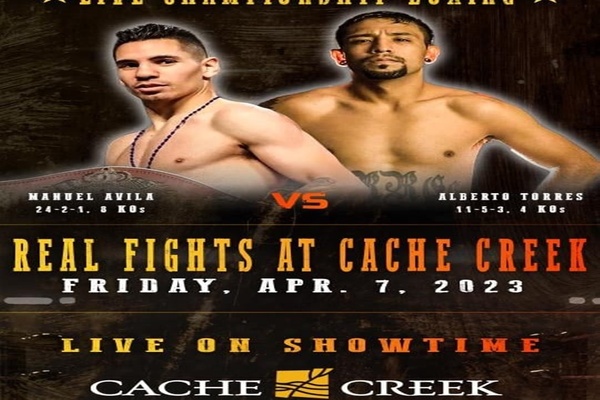 Good friends Manuel "Tino" Avila and Alberto Torres lace 'em up April 7 at Cache Creek Casino