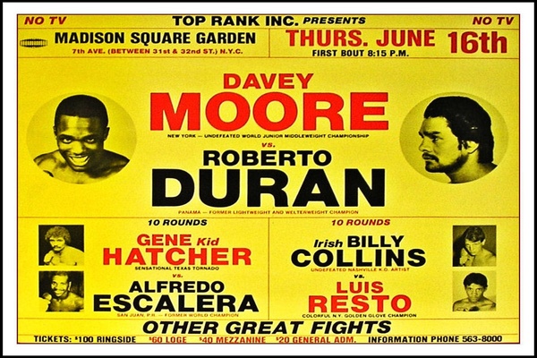 Looking back - Roberto Duran vs. Davey Moore