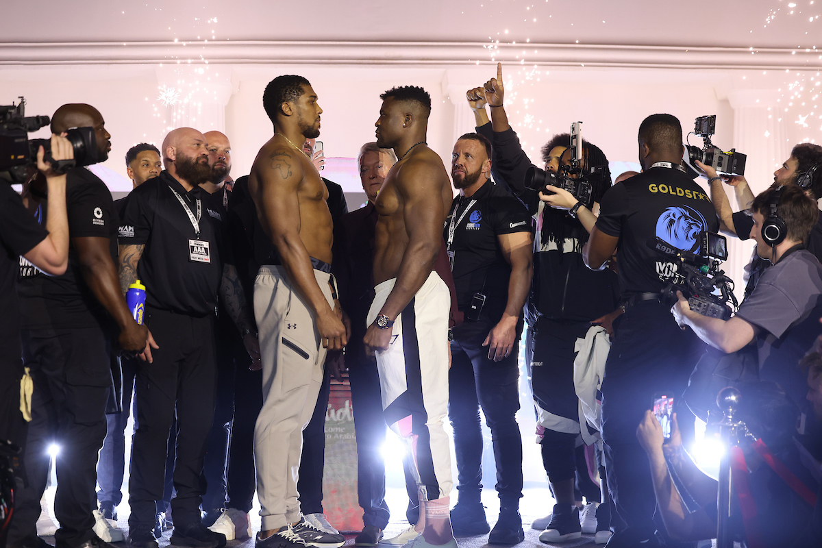 Joshua v Ngannou  photo by Mark Robinson Matchroom Boxing