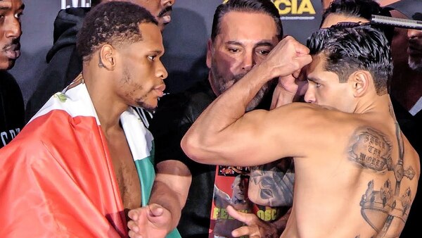 CHAOS!! Devin Haney vs. Ryan Garcia • FULL WEIGH IN &amp; FACE OFF | DAZN Boxing PPV